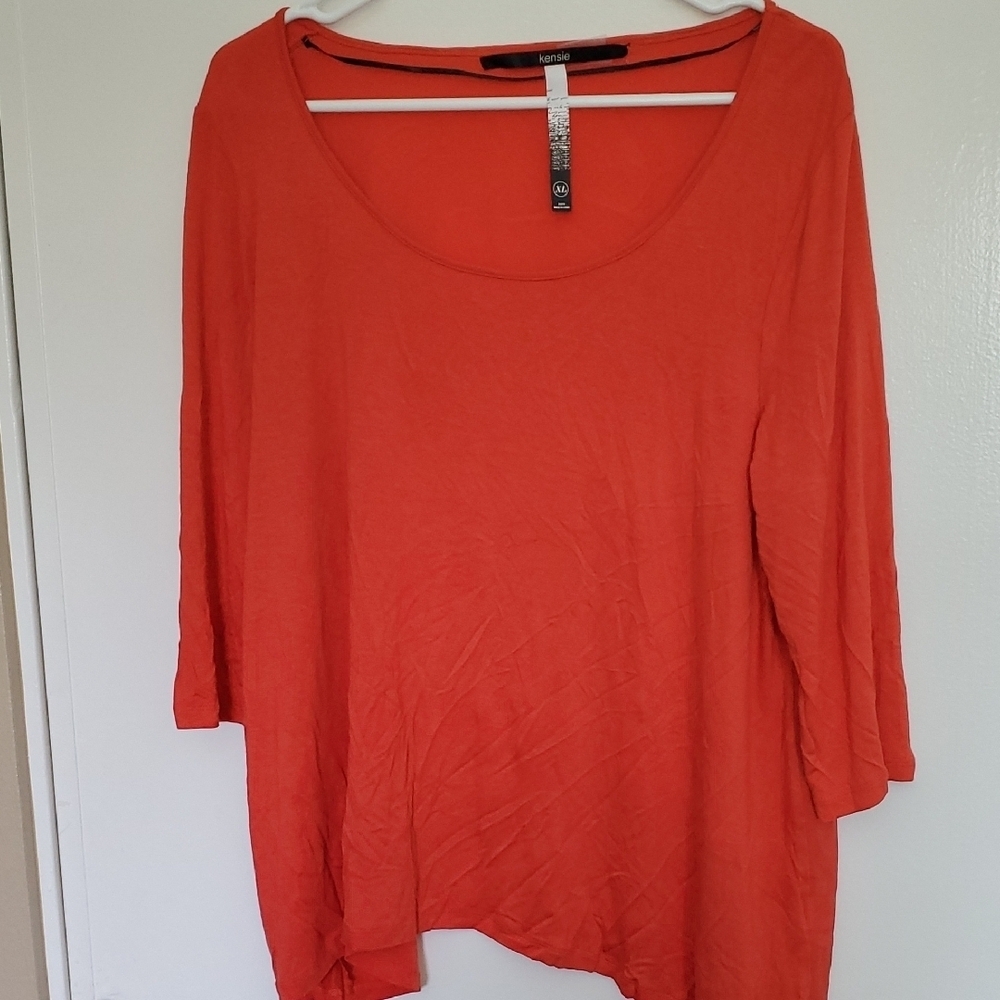 Kensie Women's Orange Blouse